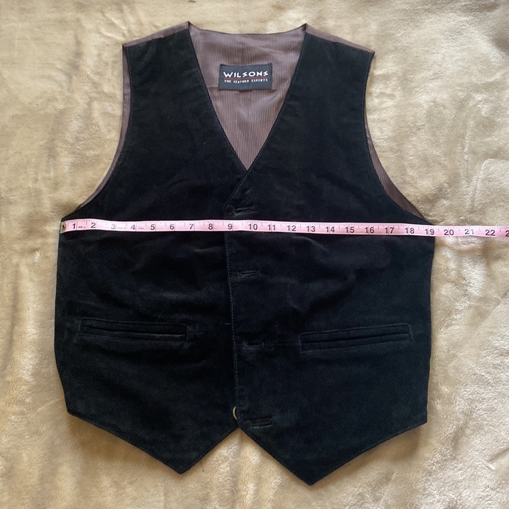 wilson leather brown vest - Picture 2 of 4